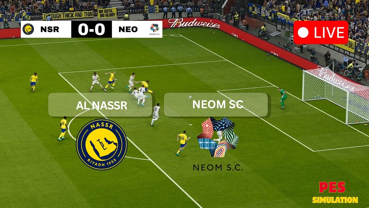 🔴 Al Nassr vs Neom | Saudi Pro League 2026 Clash | PES 21 Full Match Simulation