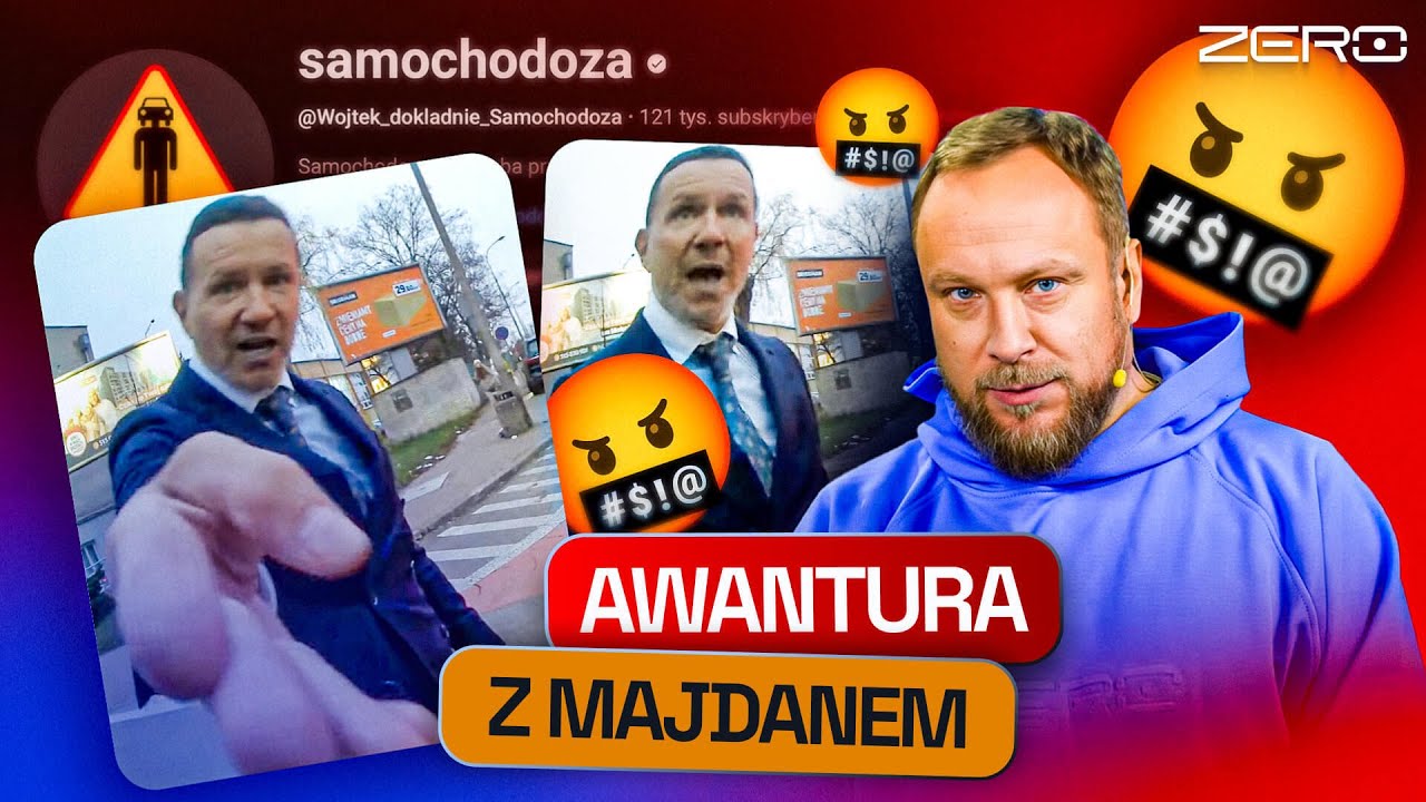 MAJDAN ZWYZYWAŁ YOUTUBERA, POSZŁO O PARKOWANIE