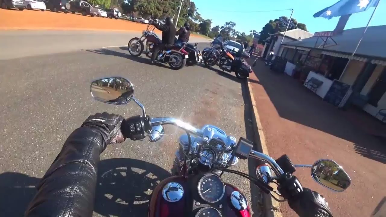 Harley Davidson motorbike ride in the Perth hills of WA