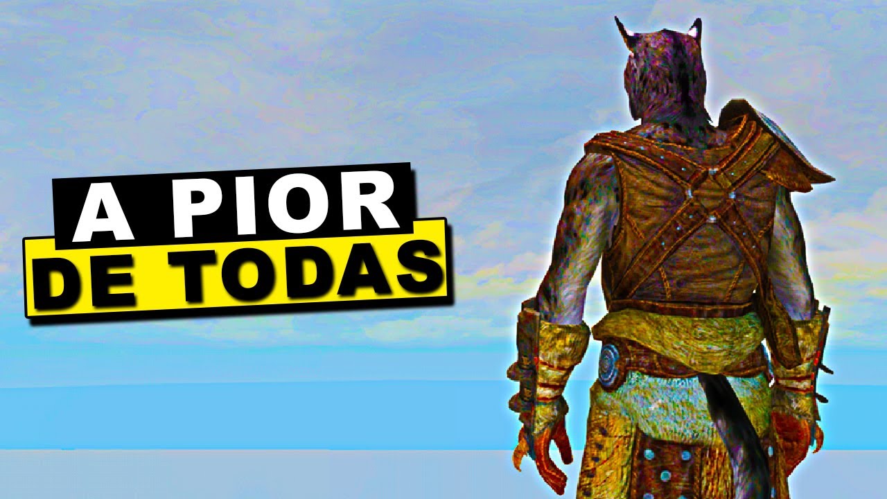 JOGUEI SKYRIM COM A PIOR BUILD DE TODAS!!!