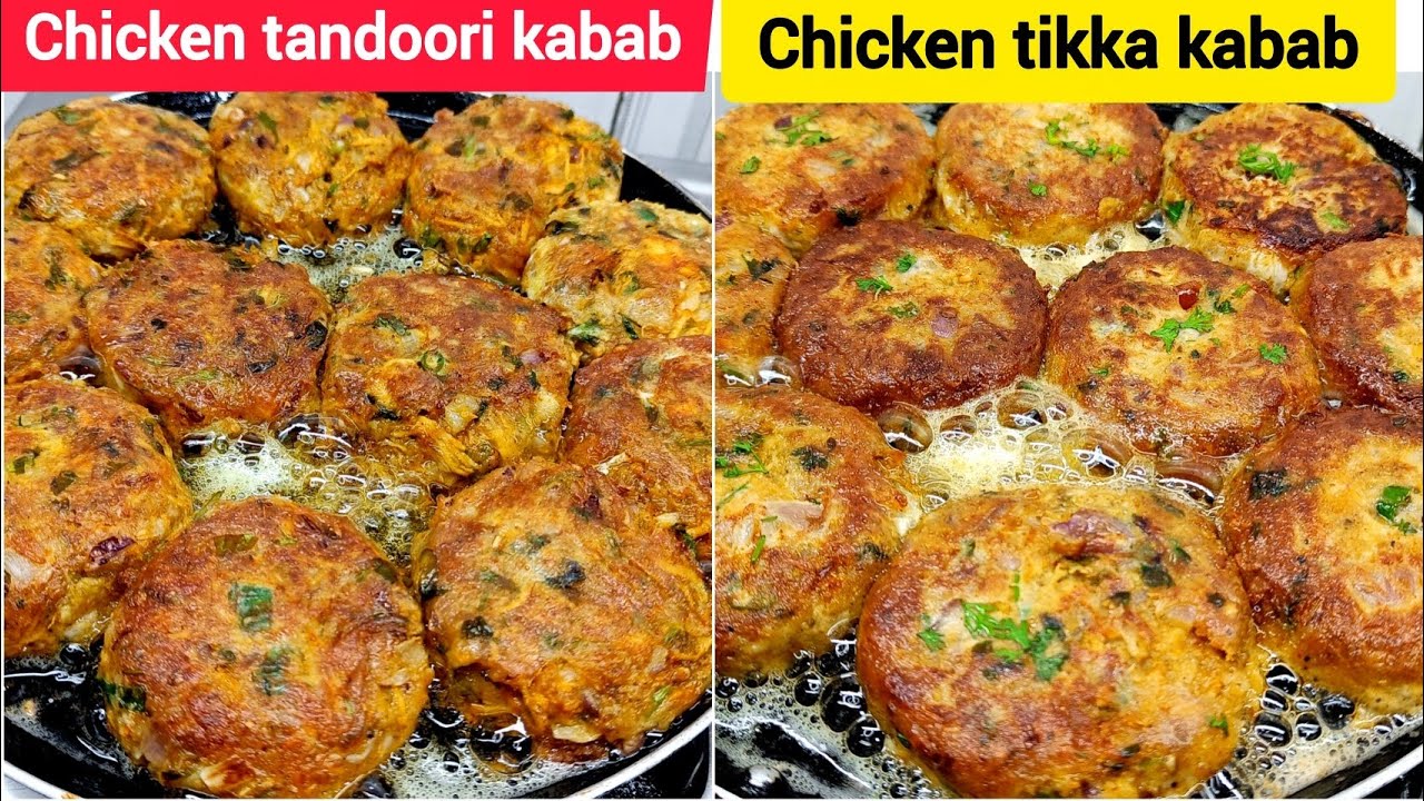 Chicken Tandoori Kabab Recipe | Chicken Tikka Shami Kabab | Shami Kabab Recipe | Resha Kabab Recipe