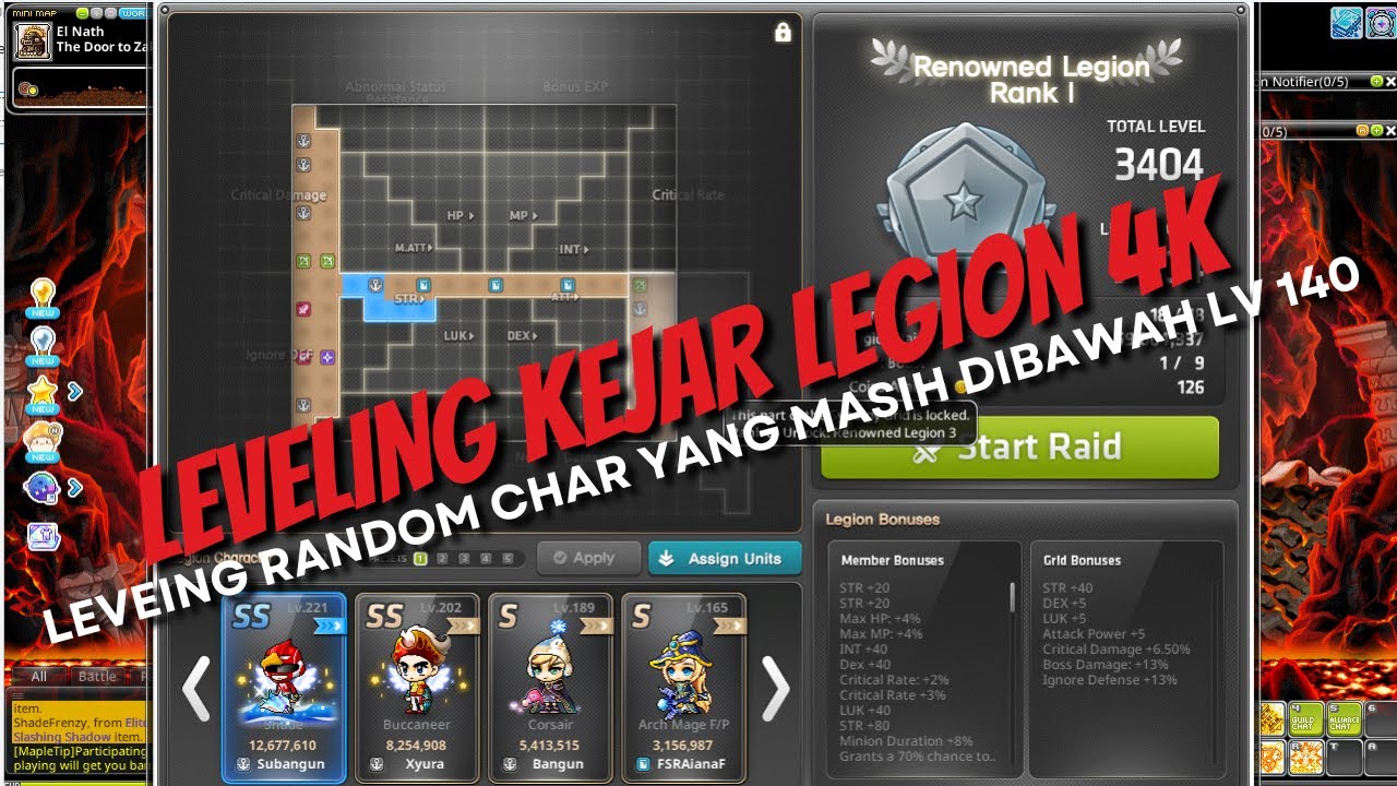 🔴[LIVE] Maplestory N | Leveling Mihile & Cygnus Knight Kejar Legion 4k