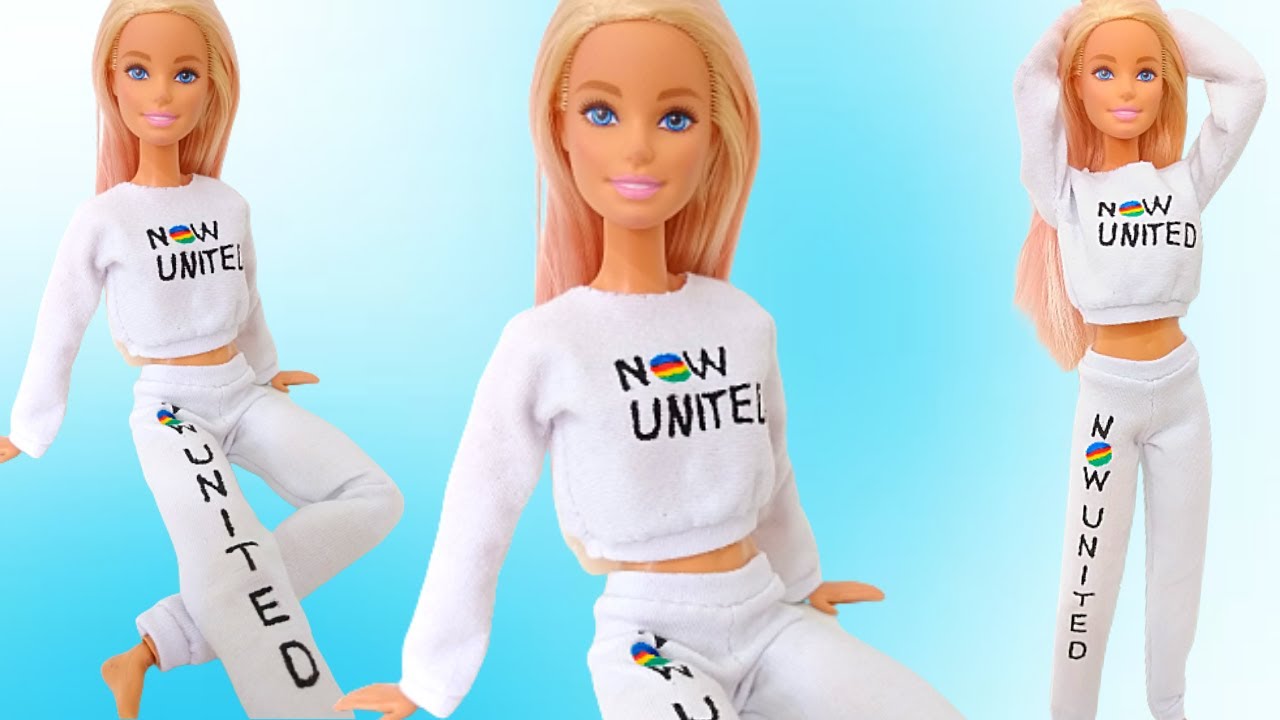 Moletom Para Barbie | Como Fazer Roupas Para Bonecas | Moletom Now United Para Barbie | DIY