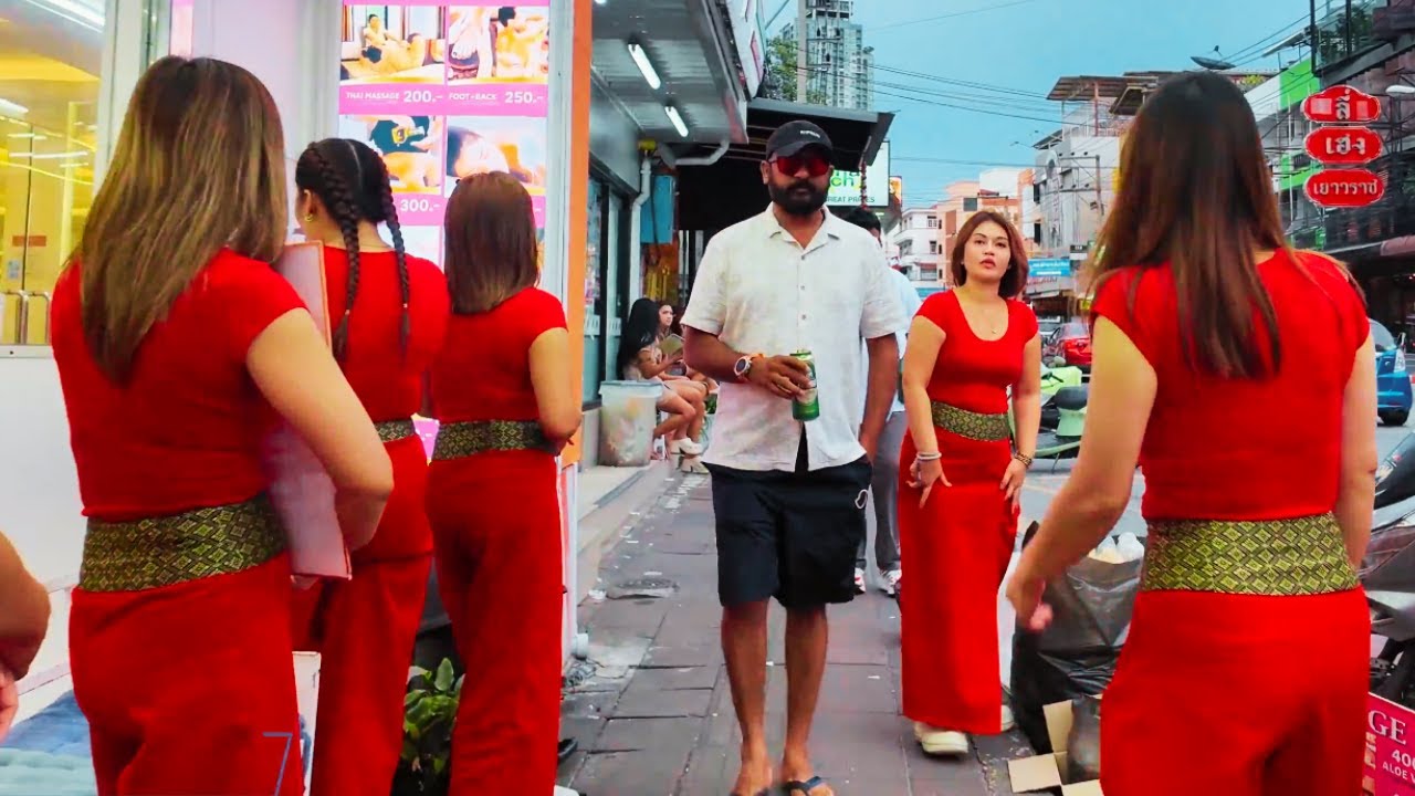 🇹🇭 [4K] Soi 7, Soi 8, Second Road Pattaya - Thailand