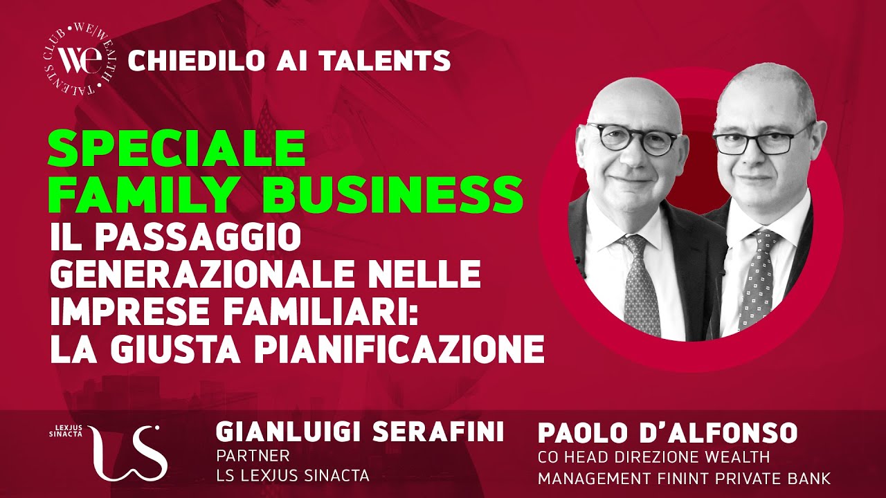 Il passaggio generazionale nelle imprese familiari: la giusta pianificazione