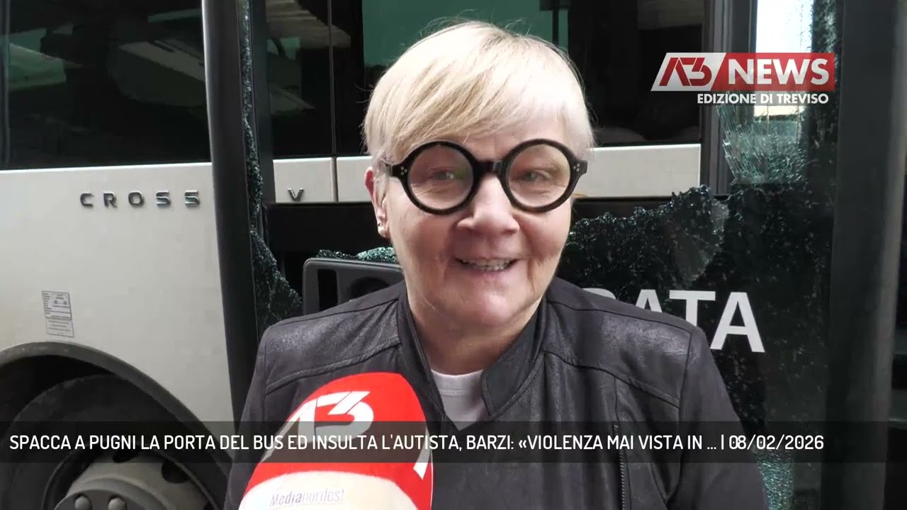 SPACCA A PUGNI LA PORTA DEL BUS ED INSULTA L'AUTISTA, BARZI: «VIOLENZA MAI VISTA IN ... | 08/02/2026