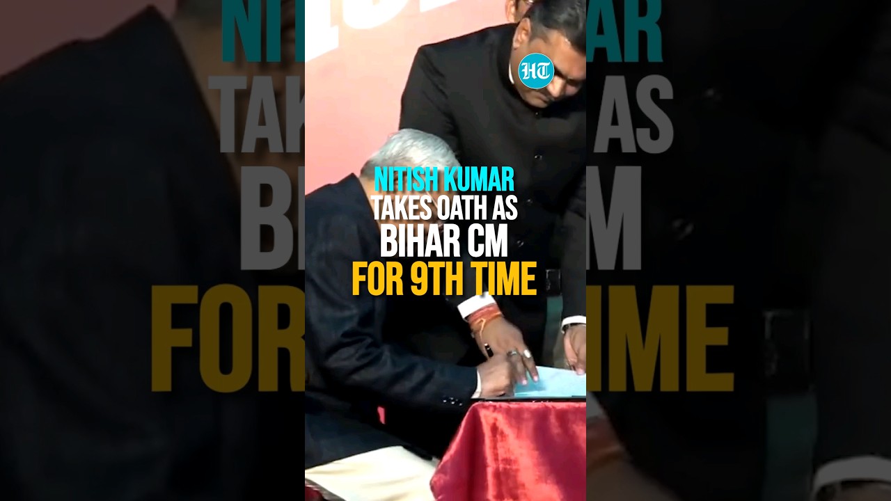 Nitish Kumar Takes Oath As Bihar CM For 9th Time