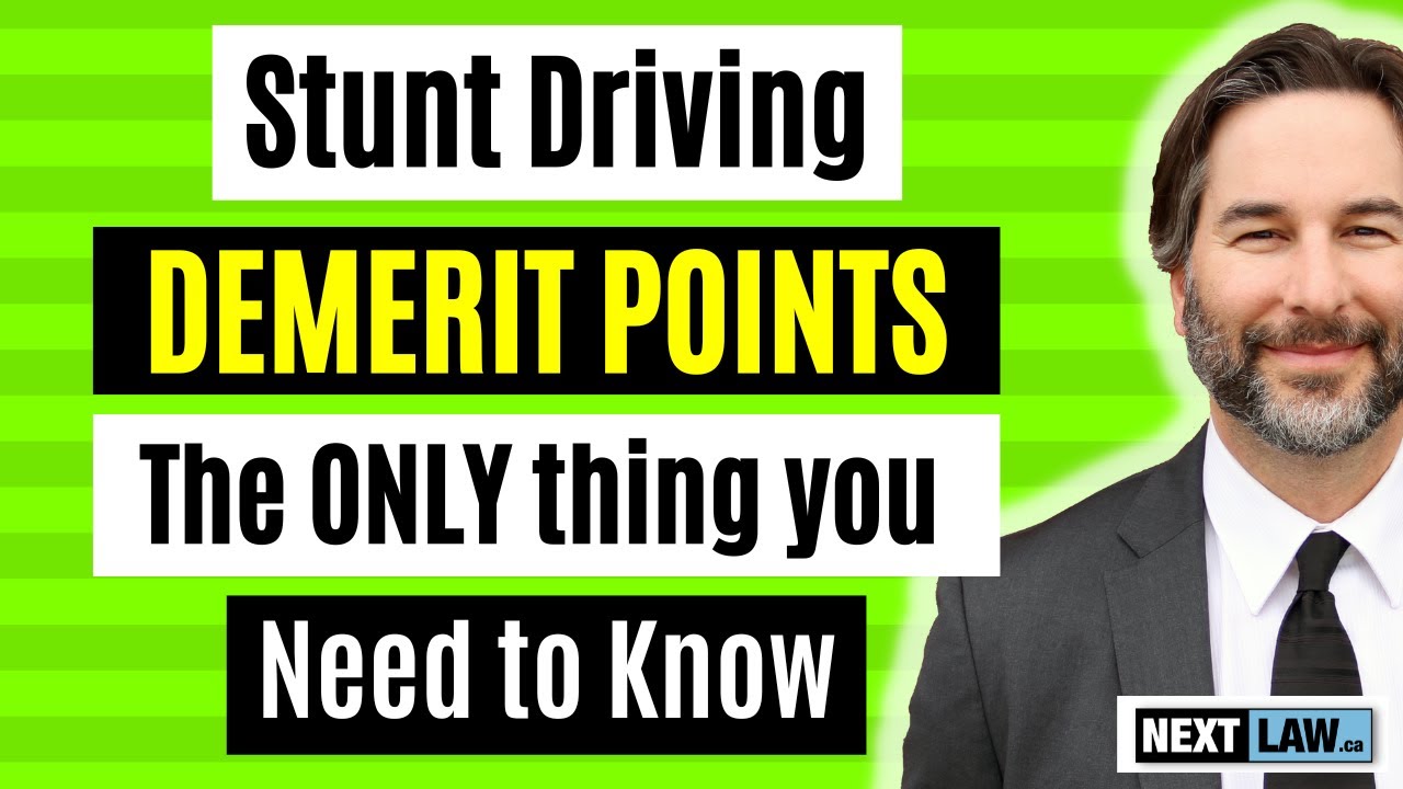Stunt Driving and Demerit Points - the ONLY thing you need to know 2024