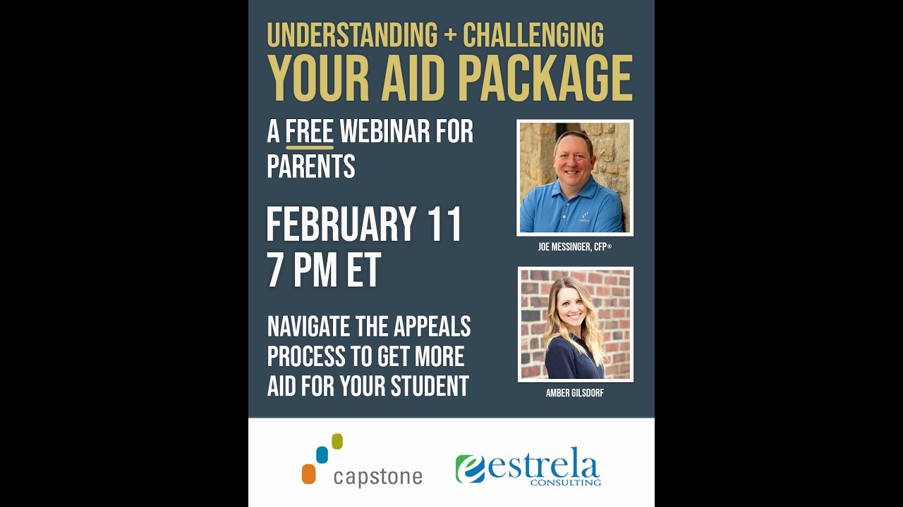 College Costs Series: Understanding & Challenging Your Aid Package
