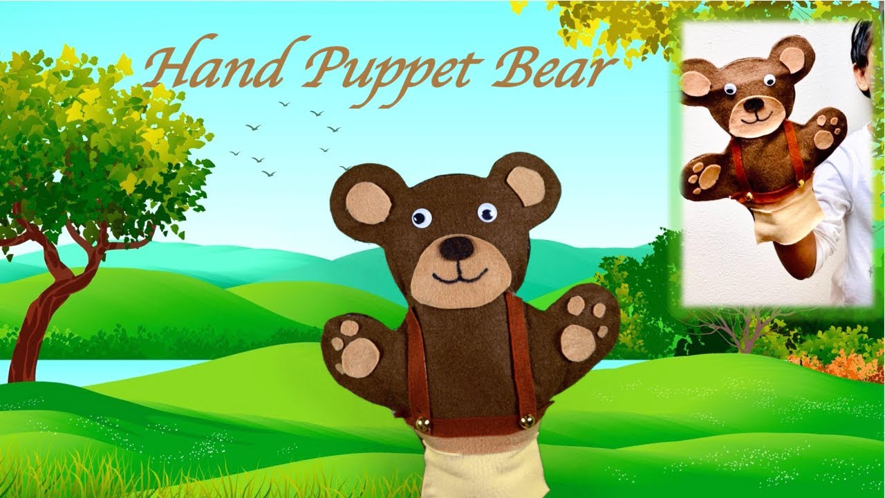 How to make a puppet bear | Puppet teddy bear| An easy DIY craft for kids