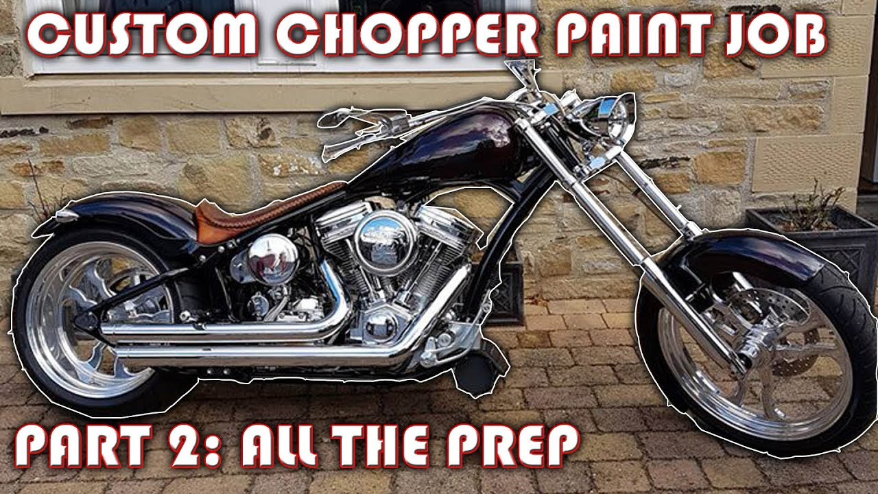 Cambridge Pinstriping, Custom Chopper Paint Job - Part 2 - All The Prep
