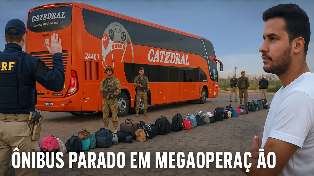 “O Policial Federal Disse: NÃO FILME! 😳 | Abordagem da PRF Durante a Viagem de Ônibus“ #1 