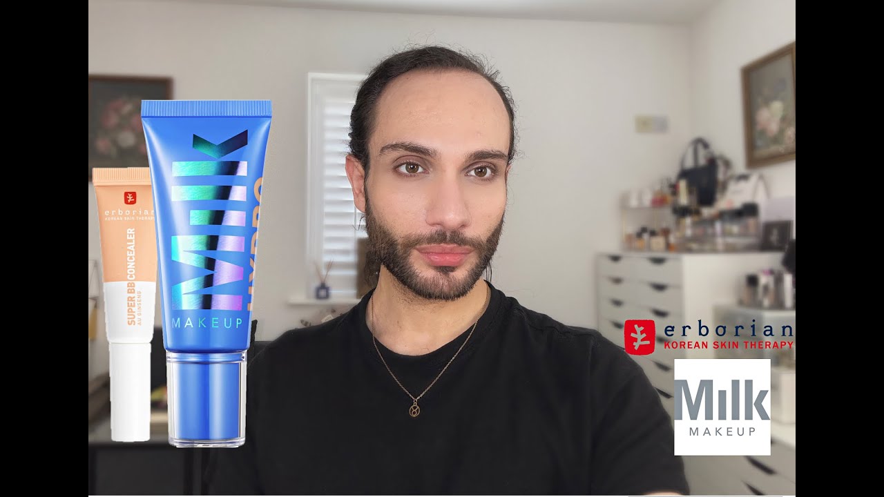 Milk Makeup Hydro Grip Hydrating Gel Skin Tint Review || Erborian Super BB Concealer Review