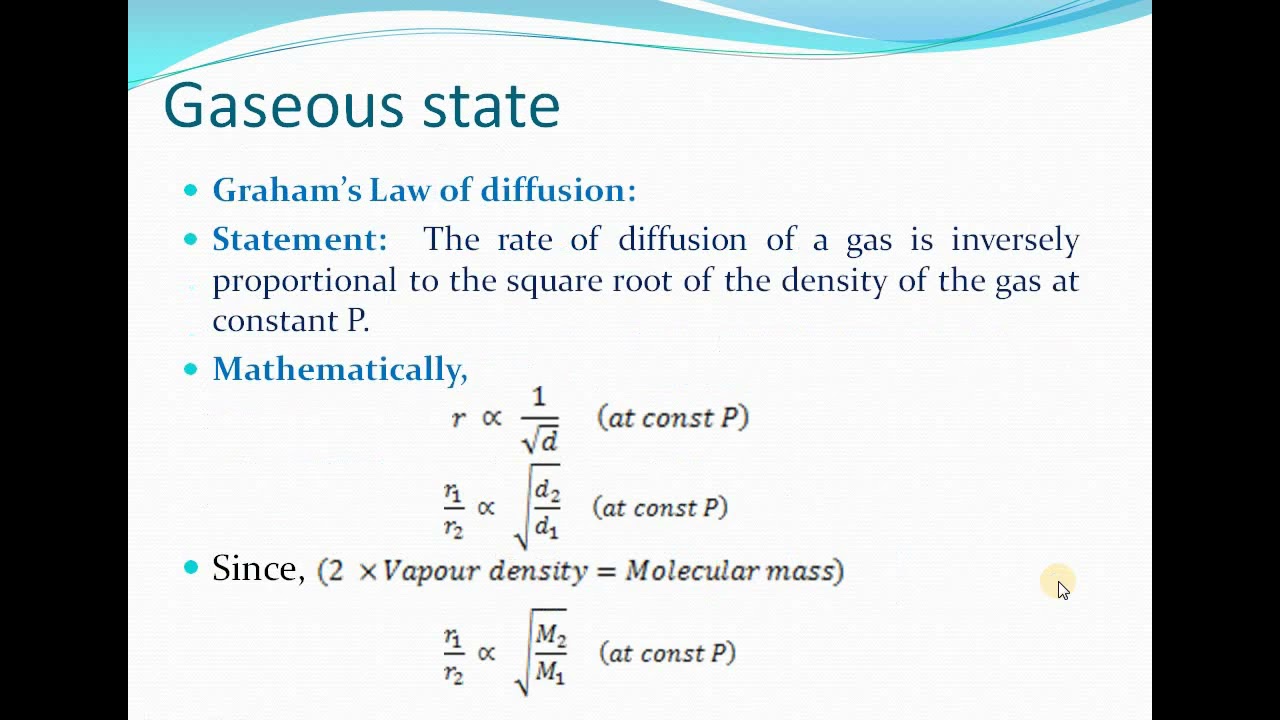 Lecture Video 1 Kinetic Theory of gases : Gas Laws