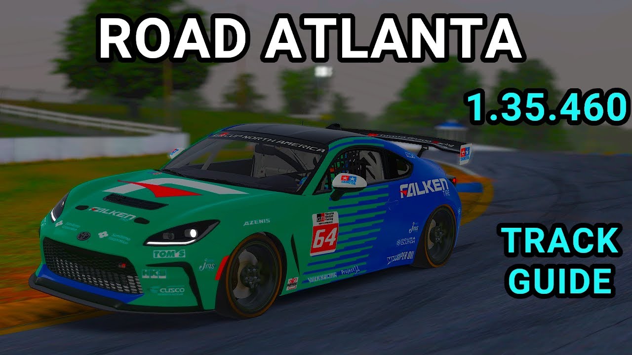 Track Guide Road Atlanta Toyota GR86 iRacing