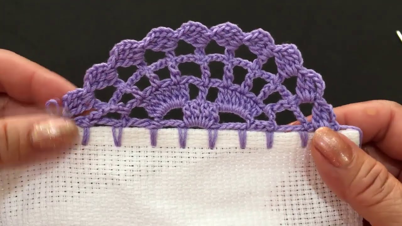 PUNTILLA FACIL  #  241 🧵 ORILLAS  PARA SERVILLETAS