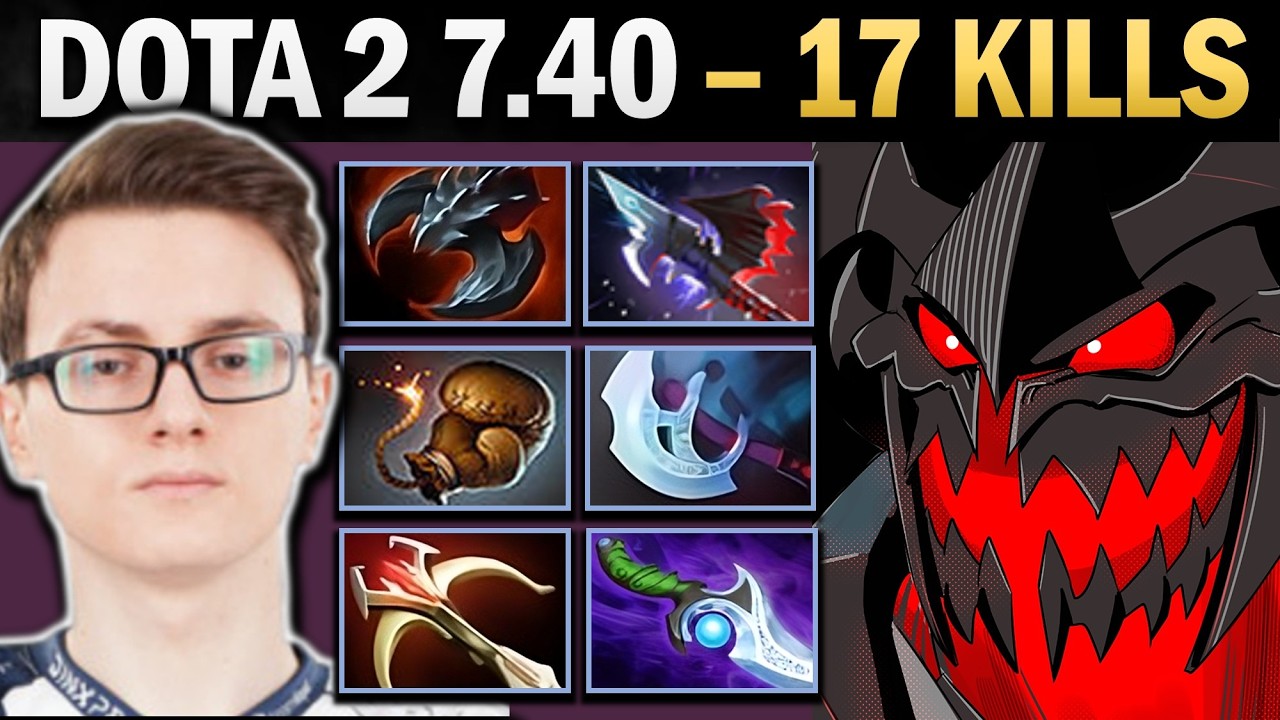 Shadow Fiend Pro Carry with Diffusal and 17 Kills - Gameplay Dota