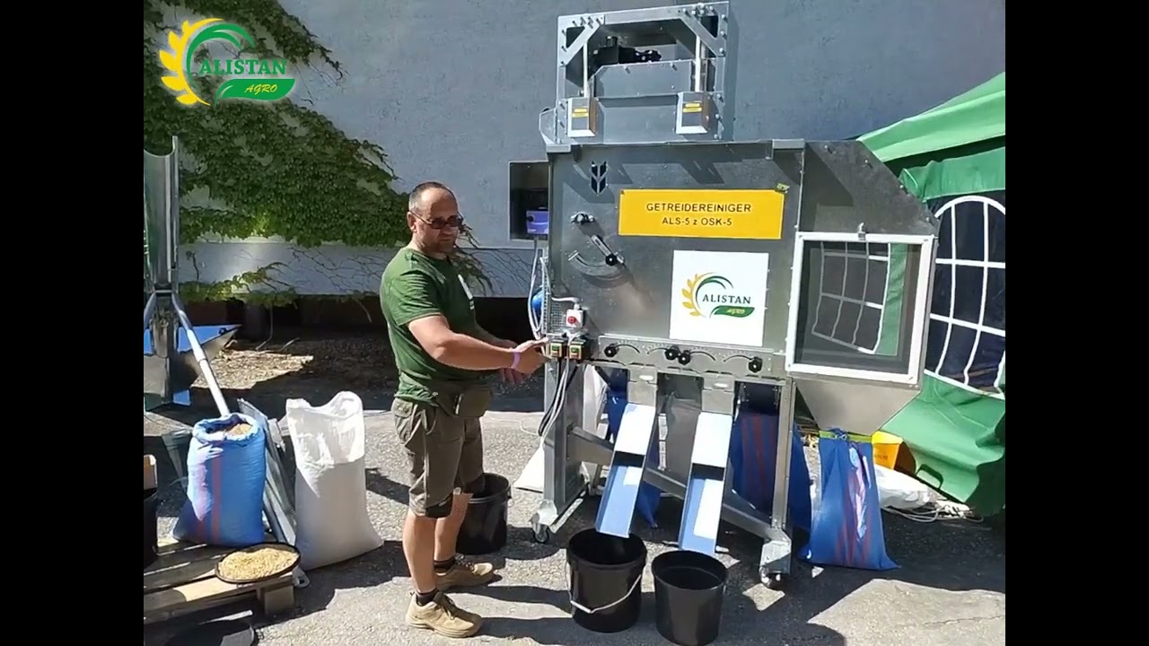 Czyszczenie rzepaku na ALS-5 GEN-3 z OSK-5 - działanie maszyny i efekty kalibracji