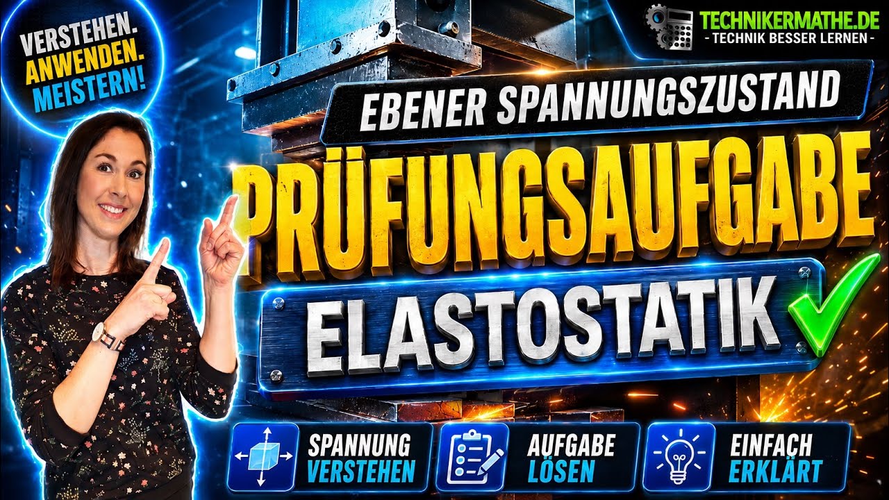 Ebener Spannungszustand | Prüfungsaufgabe | Festigkeitslehre optimal für Ingenieure & Techniker!