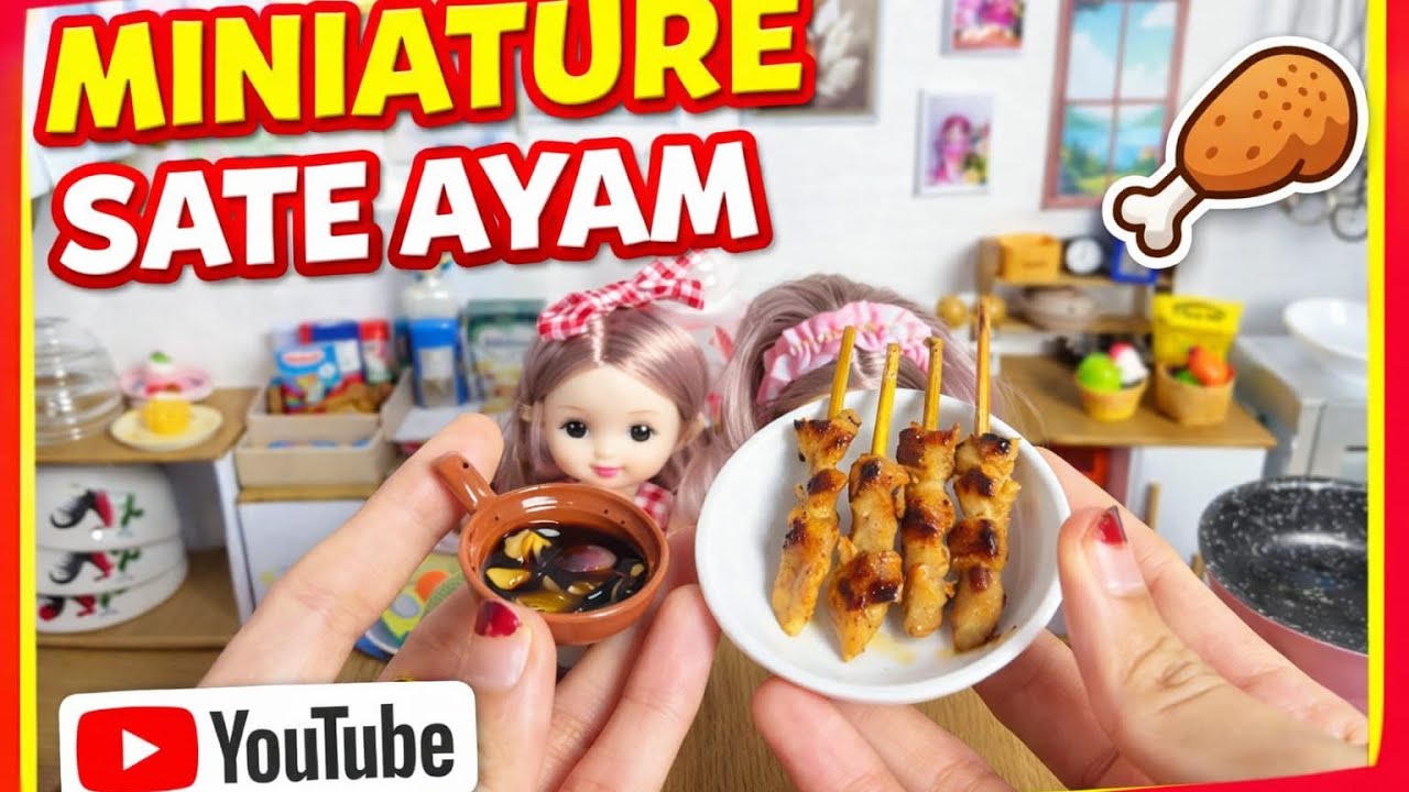 MINIATURE SATE AYAM 🔥 Sekecil Ini Tapi Bikin Ngiler! Masakmasakan