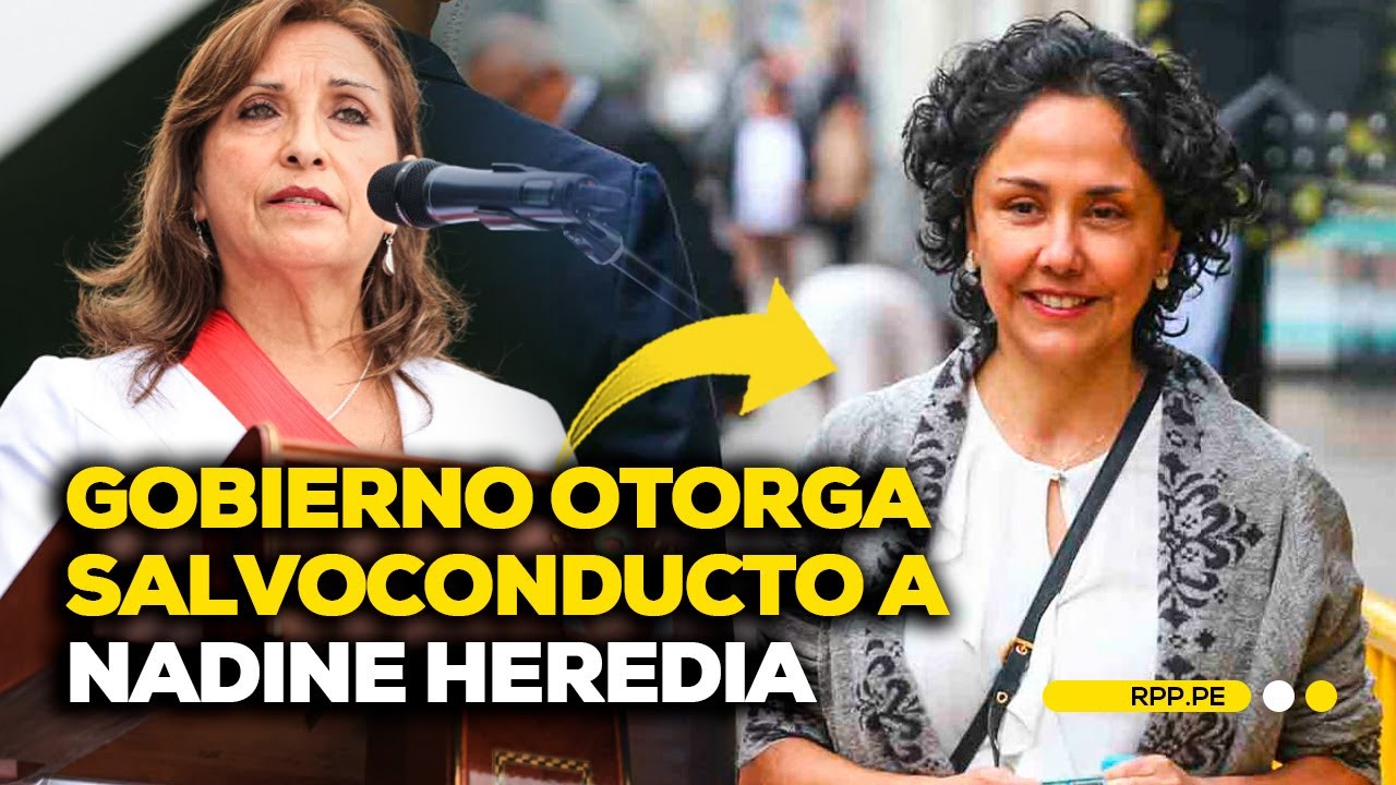 Gobierno de Dina Boluarte otorga salvoconducto a Nadine Heredia #NOTICIASRPP | BREAKING