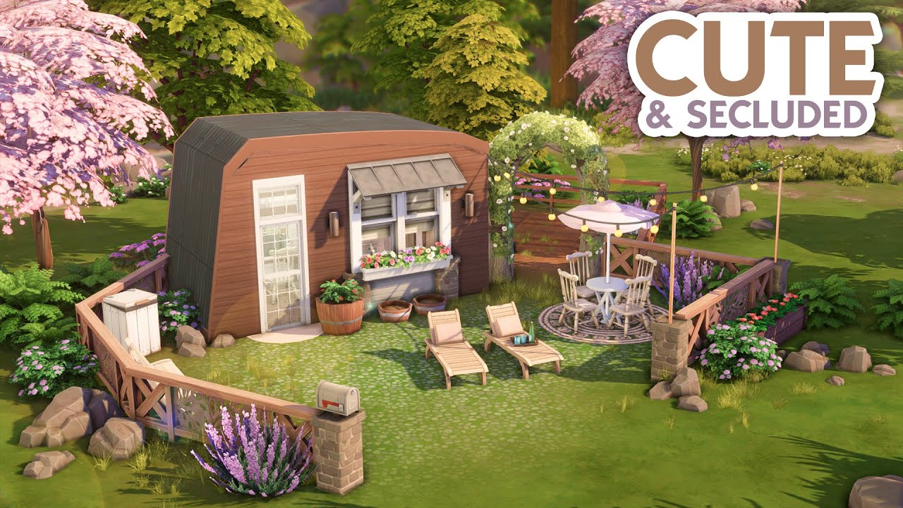 Милый и уединённый микротрейлер // The Sims 4 Скоростная сборка