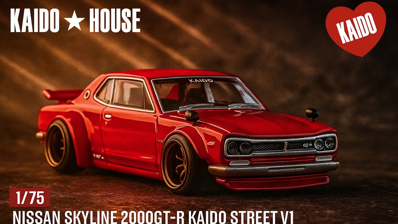 Kaido House Nissan Skyline 2000GT-R Kaido Street V1 //175 Unboxed | Mini GT Diecast Review
