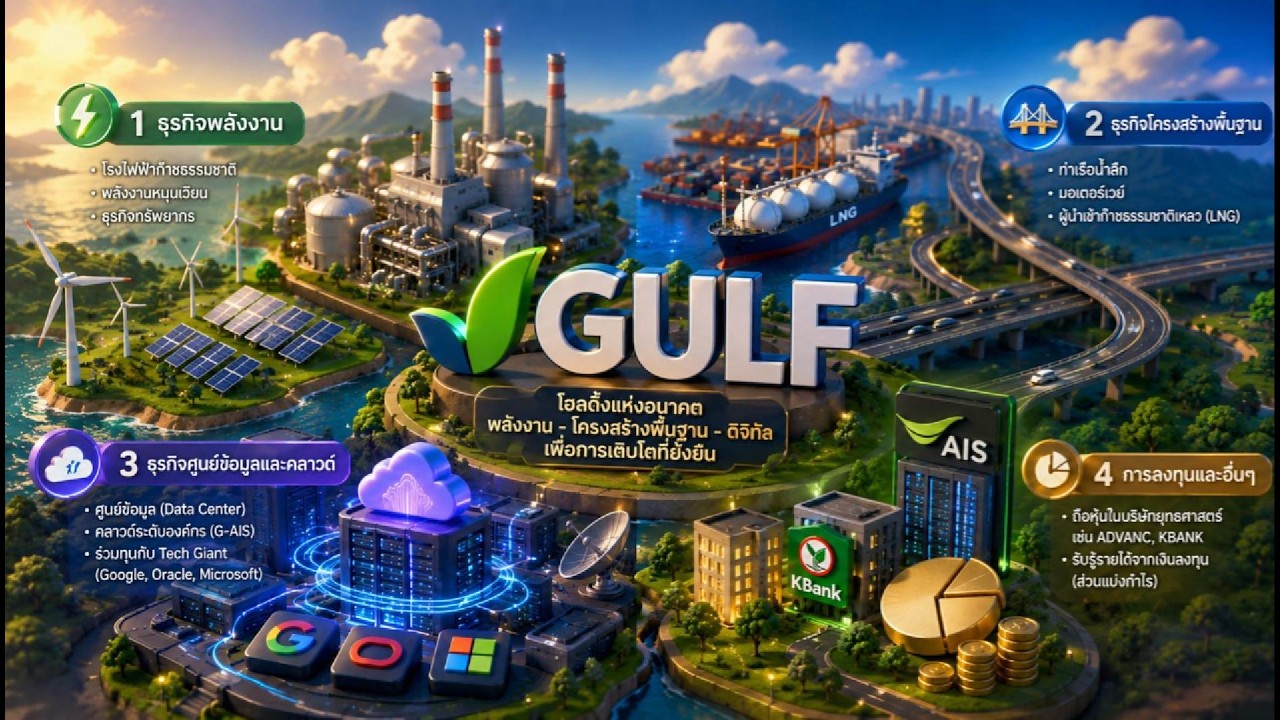 ถอดรหัสโมเดลธุรกิจหุ้น GULF มาพร้อมกับ New S-Curve พลังงานแห่งอนาคต และ Data Center