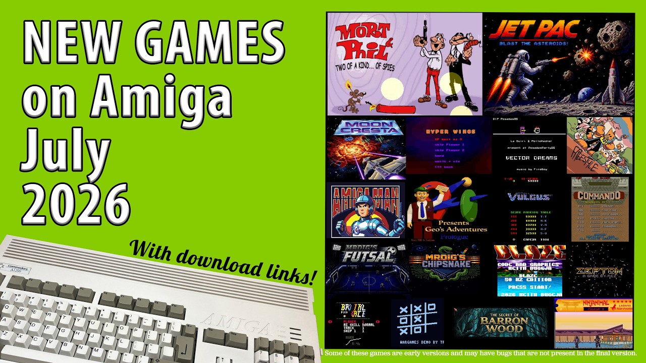 New Amiga games from July 2026