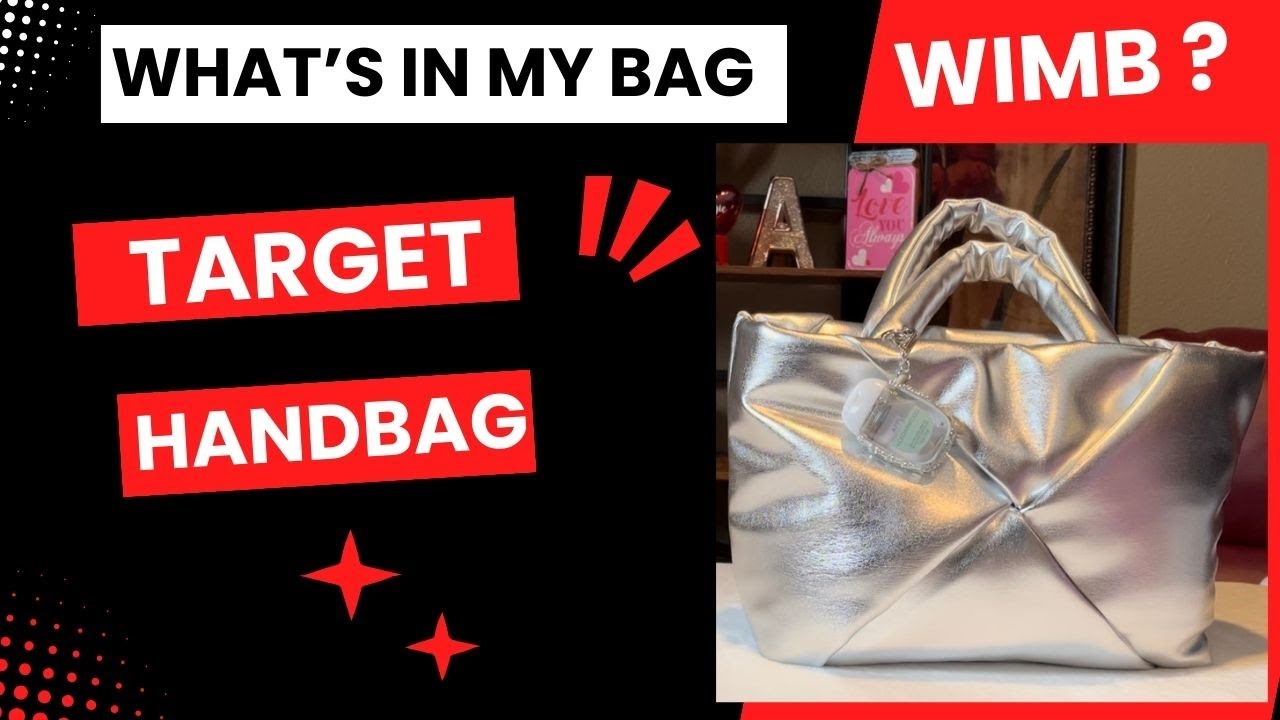 🩶 What's In My Bag| Target Handbag| WIMB| #whatsinmybag #silver #target