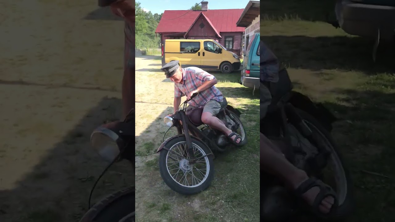 Ryszard Augustyn  na WSK 125 M06L z 1961roku