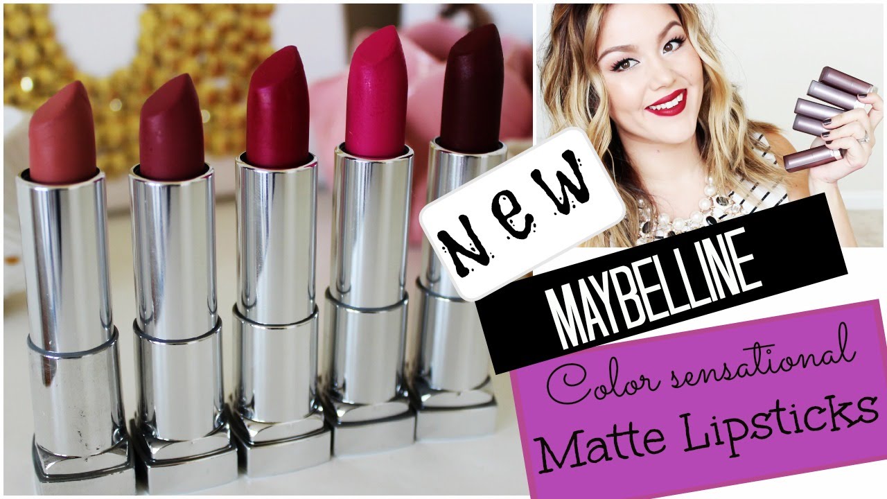 NEW Maybelline Matte Lipsticks | Review + Swatches
