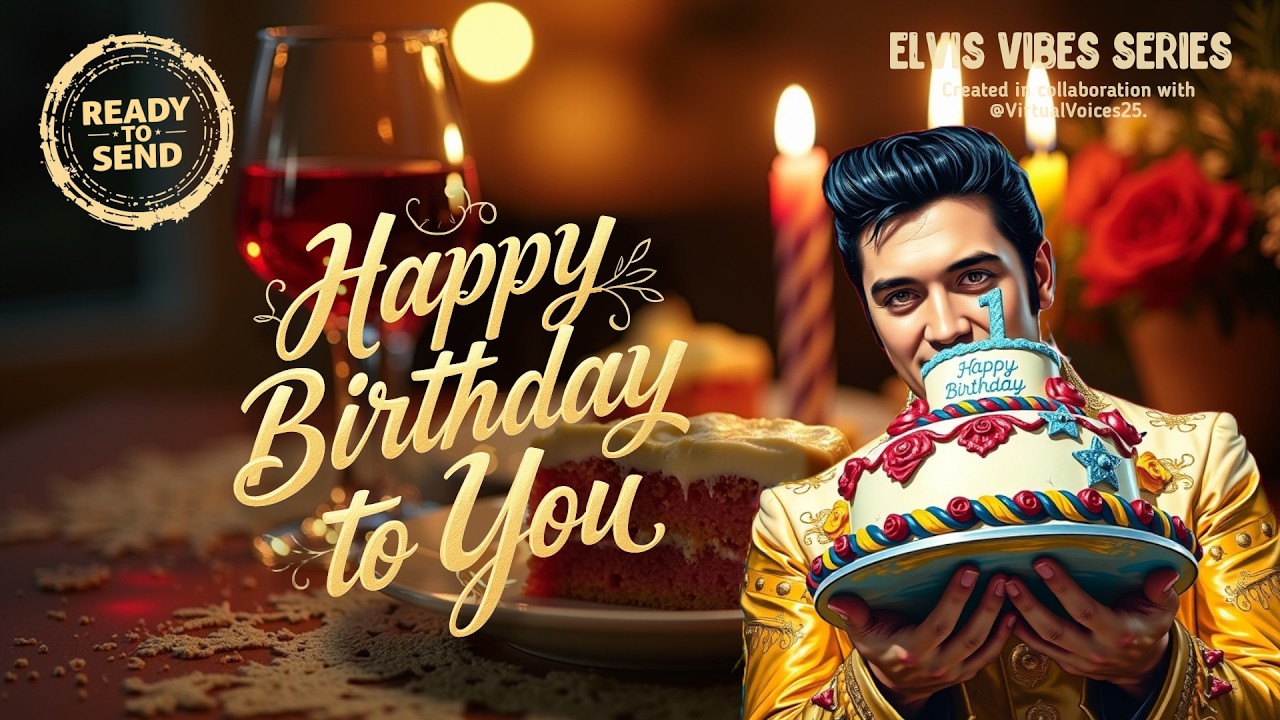 Happy Birthday to You 🎂 | Vintage Elvis-Style Song with Warm Wishes