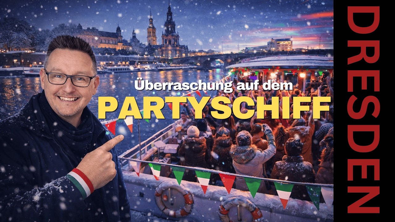 Italo Disco auf dem Partyschiff in Dresden – Winterparty auf der Elbe