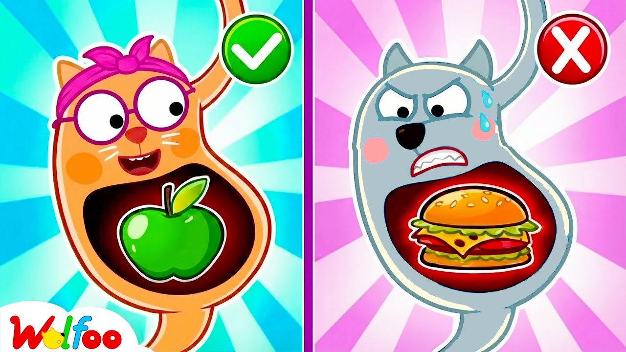 Healthy Food and Junk Food | Healthy Habit for Kids | Cartoon for Kids | Wolfoo Channel