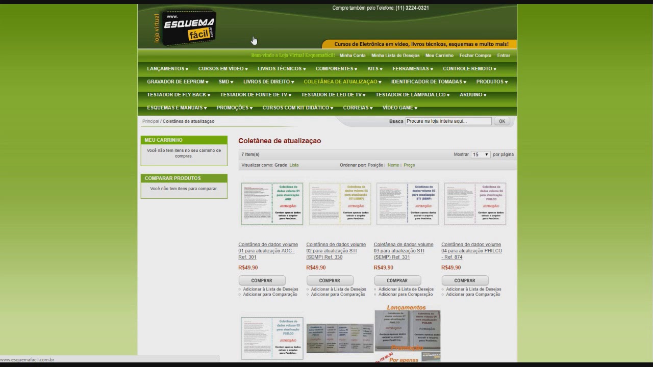Aquisi&ccedil;&atilde;o de esquemas e manuais de servi&ccedil;o   Esquema Facil