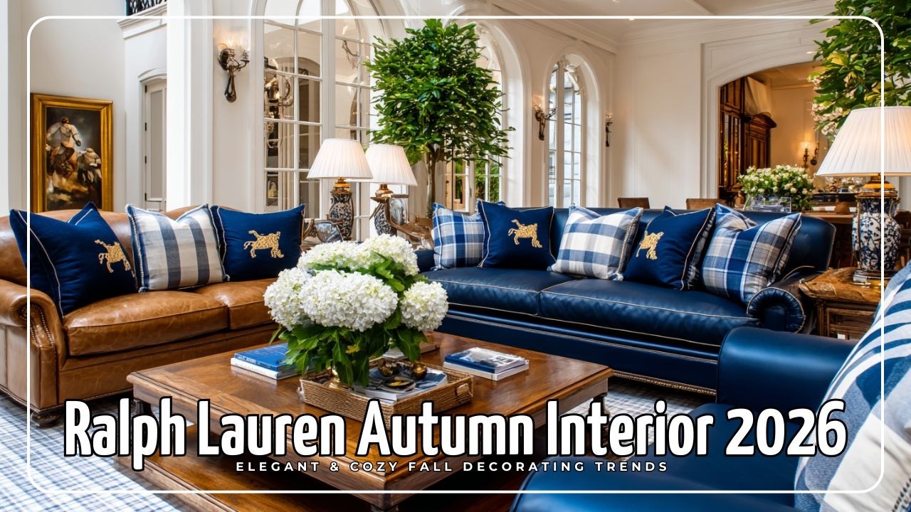 Осенняя коллекция интерьеров Ralph Lauren 2026 🏡 Элегантные и уютные осенние тренды в декорировании