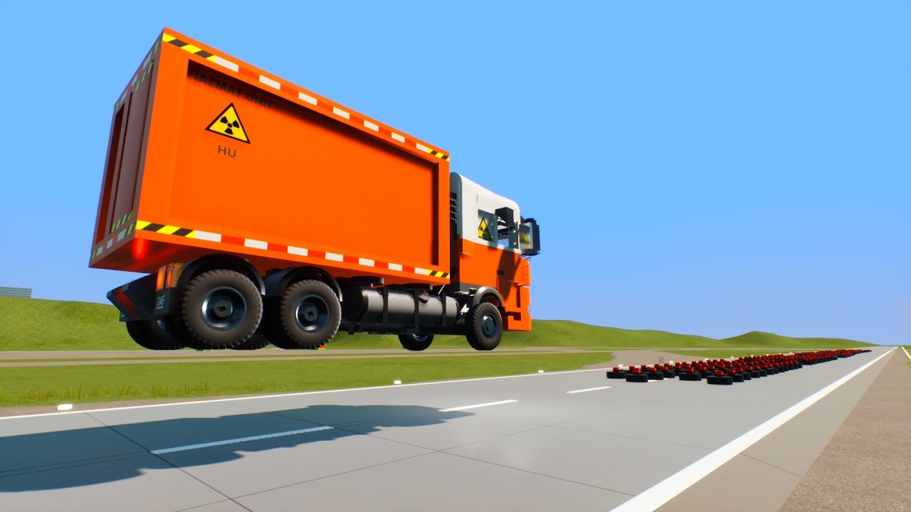Lego Car Jumps on Сluster Mines | Brick Rigs
