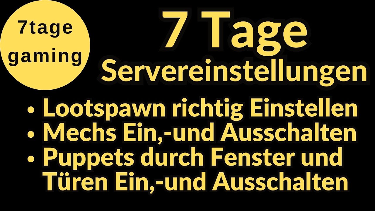 SCUM  🏹 Tag 1: 7 Tage lang werden Scum Servereinstellungen Erklärt