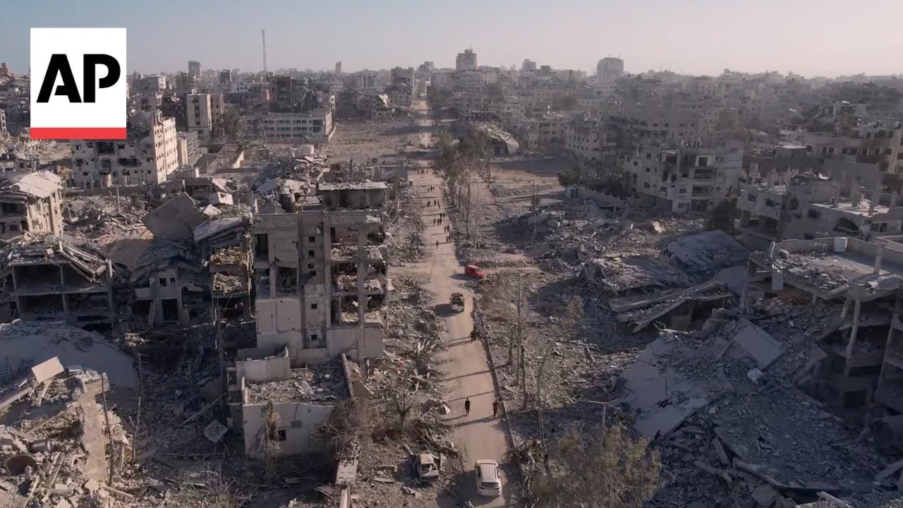 Drone video of Gaza City shows the toll of 2 years of Israel-Hamas war