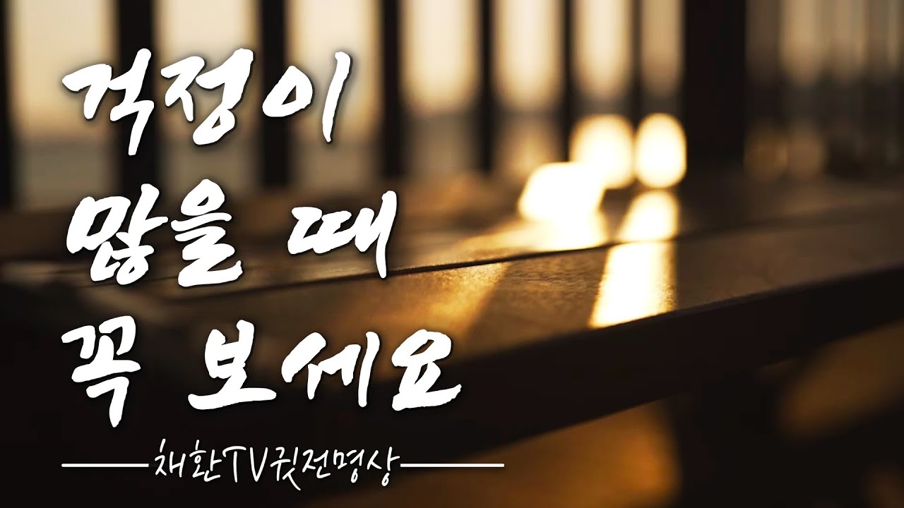 ☯ 걱정의 원인은 밝혀졌다. 걱정이 많을 때 꼭 보세요!