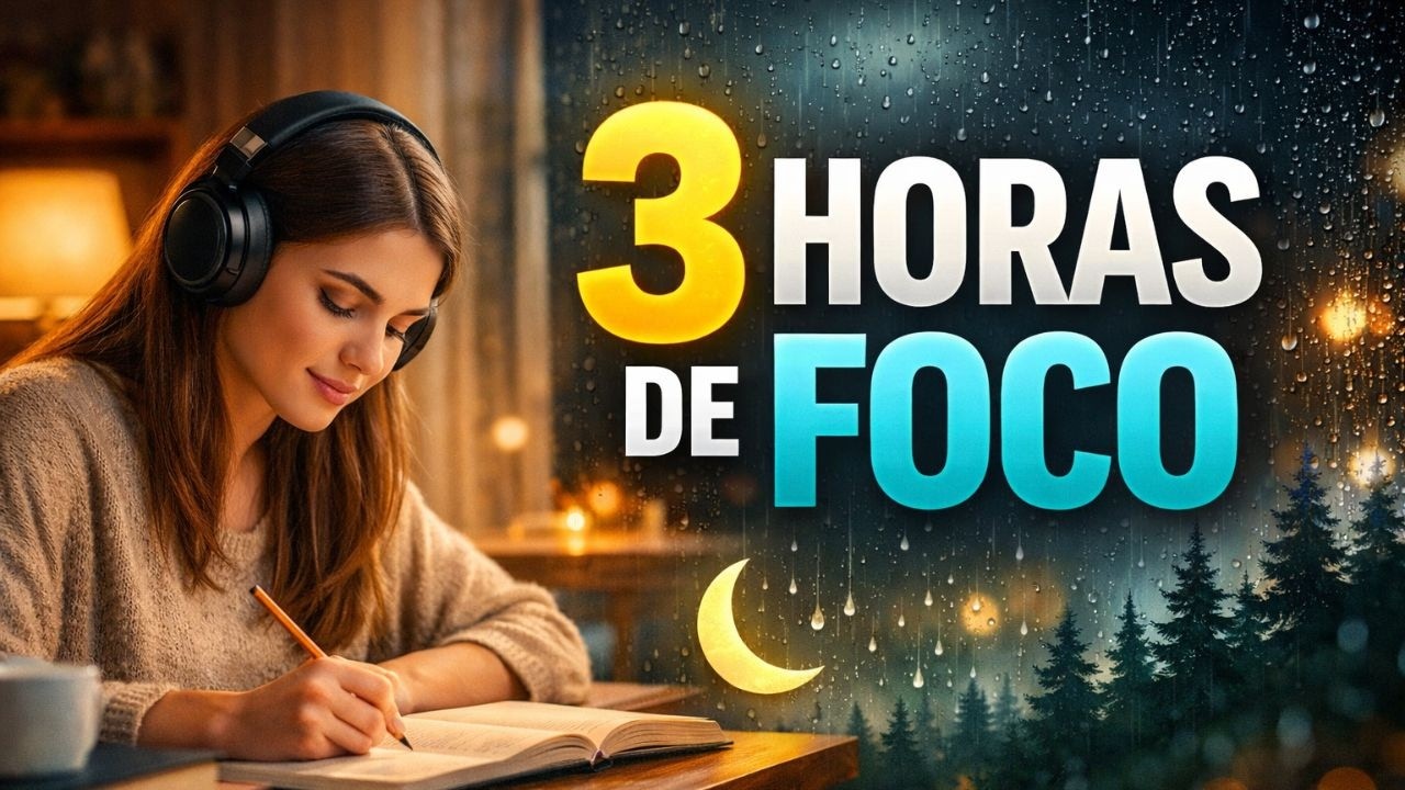Música para Estudar 3 Horas 🎧 Som Calmo para Foco e Concentração