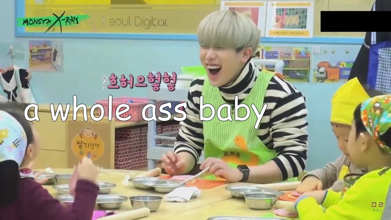 wonho being a baby in mx ray