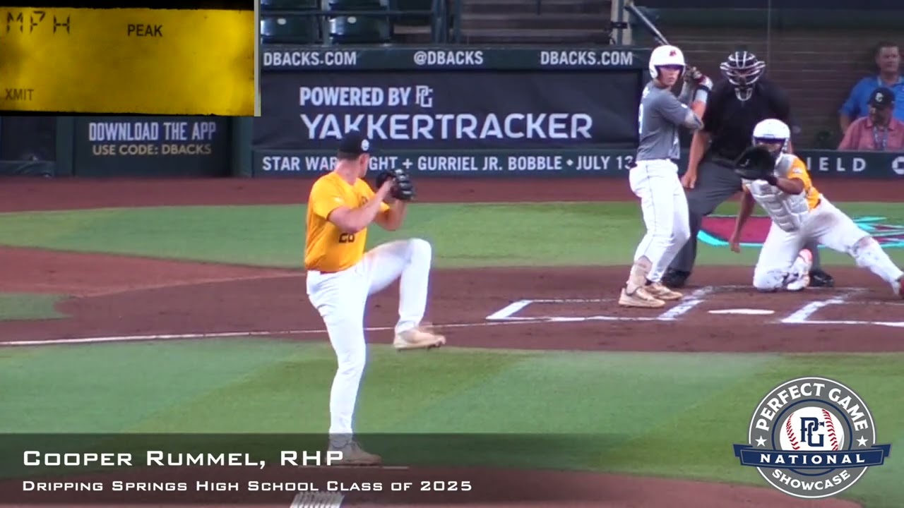 Cooper Rummel Prospect Video, RHP, Dripping Springs High School Class of 2025, CF