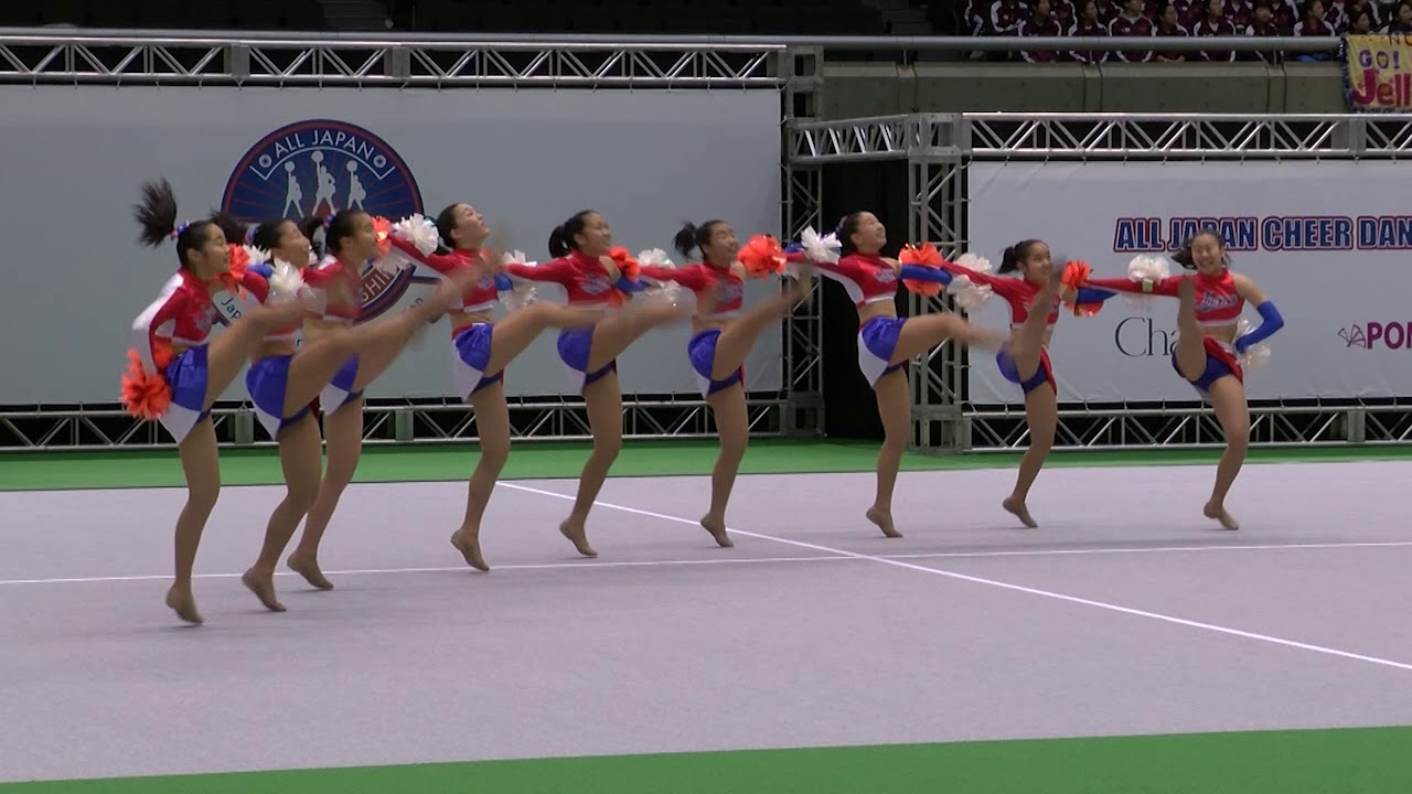 福井商業高校JETSの1年生チームJETS Blue in 全日本チアダンス選手権2017