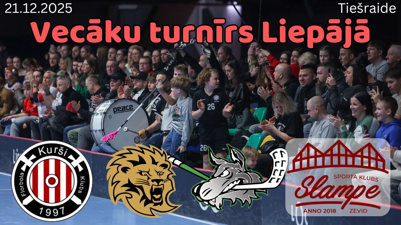 Liepājas, Talsu, Rīgas un Slampes jauno florbolistu vecāku turnīrs. Liepājā, 21.12.2025.