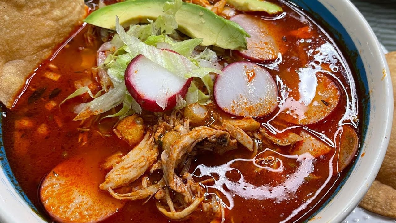 How To Make Delicious Red Pozole Chicken | Super Easy Chicken Pozole Mexican Traditional Recipe