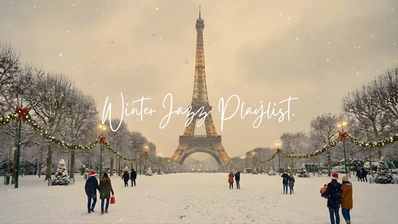 ❄️Vintage Jazz Winter in Paris: Snowy Street Serenades