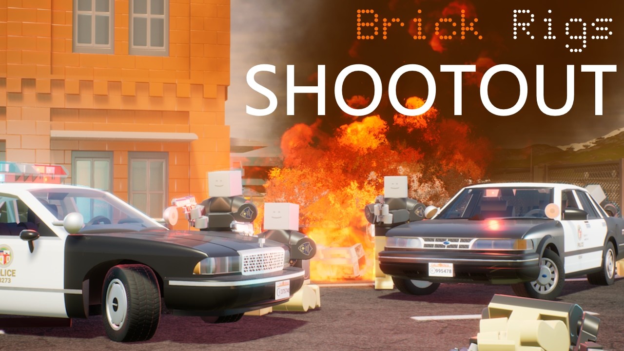 The Longest and Most Destructive Police Shootout EVER (Brick Rigs)