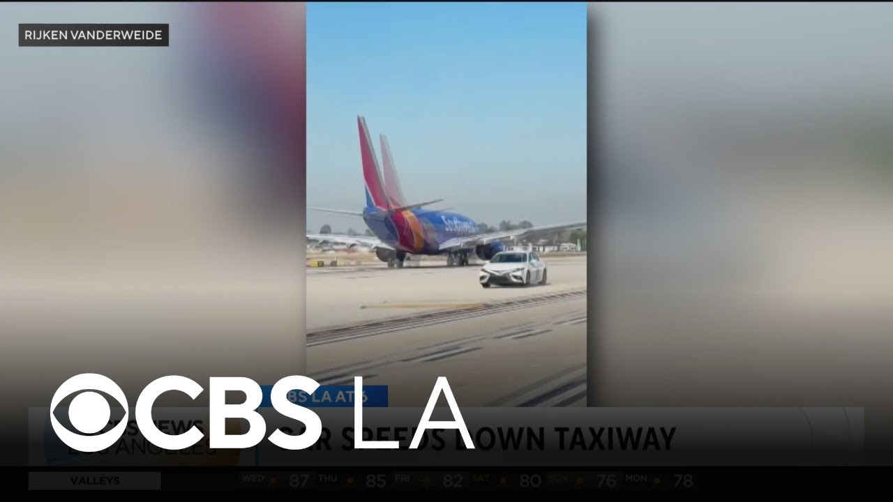 Video shows car speeding down John Wayne airport taxiway, briefly disrupting air operations